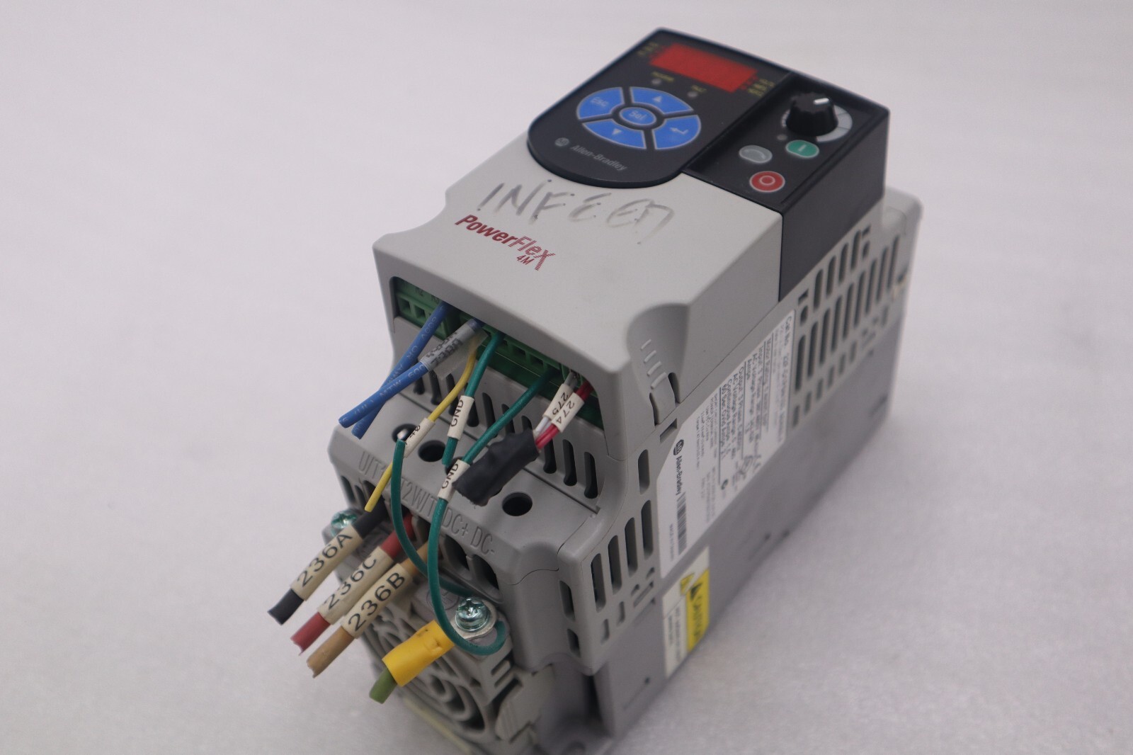 Used Allen-Bradley 22F-D1P5N103 Power Flex 4M 0.4 kW 0.5 HP AC Drive STOCK B-1382