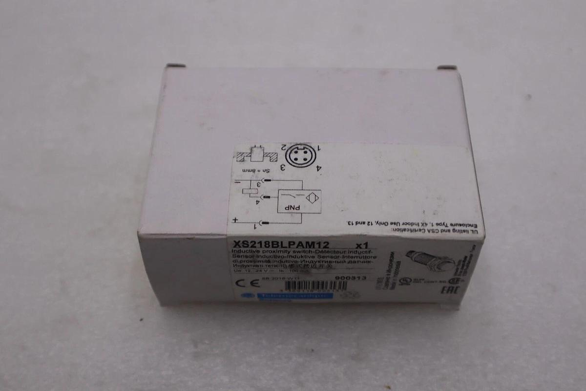 Used TELEMECANIQUE SENSORS XS218BLPAM12 Inductive Cylinder Prox Sensor STOCK G861A