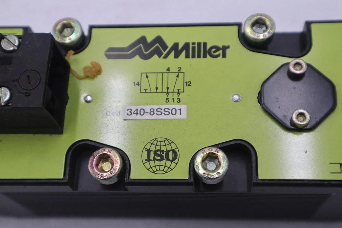 NEW OPEN BOX Miller 340-8SS01 Solenoid Valve STOCK 2058B