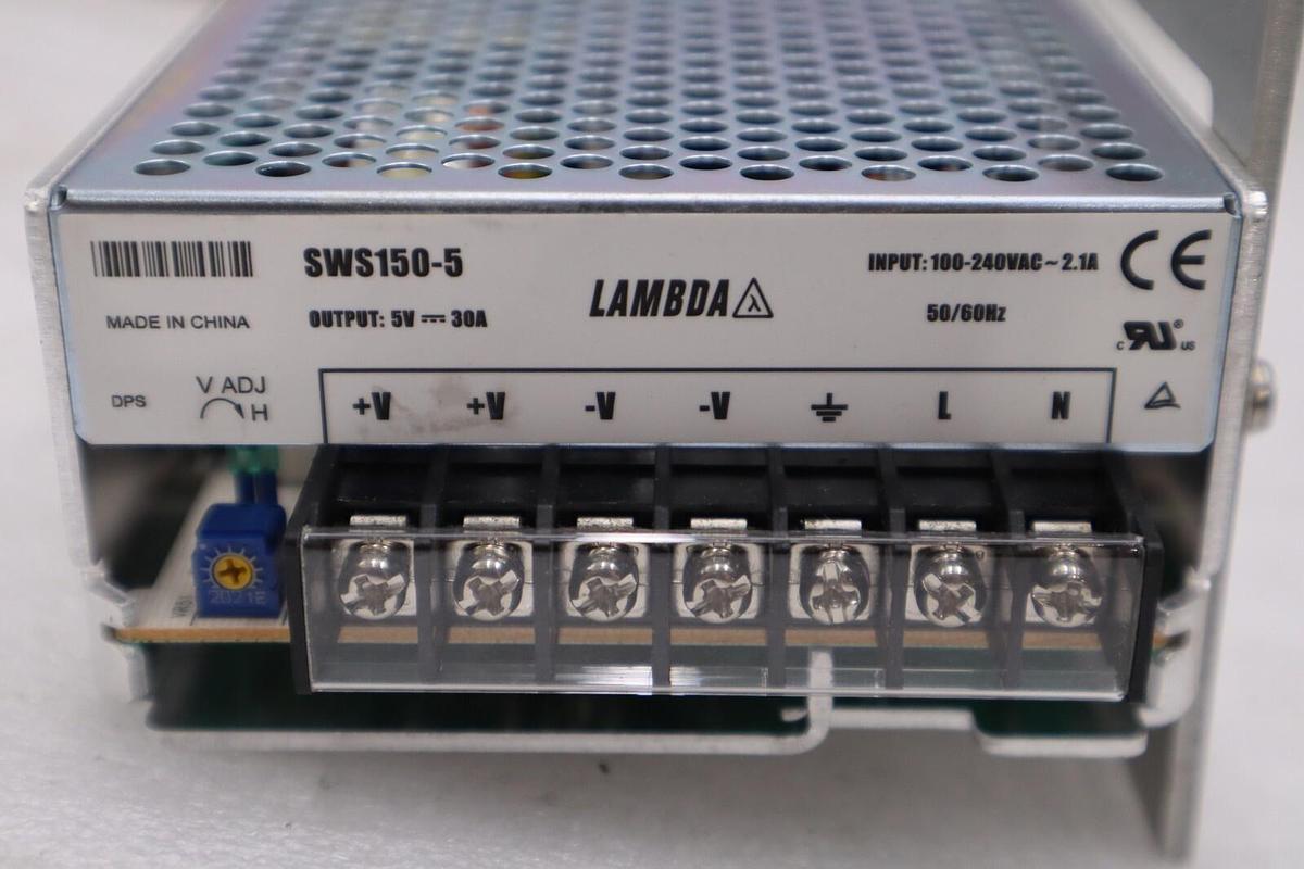 NEW LAMBDA SWS150-5 POWER SUPPLY 100-240VAC 2.1A INPUT 5VDC 30AMP STOCK H952