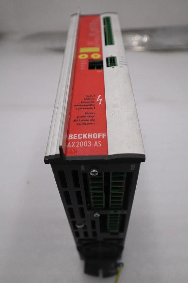 Used Beckhoff AX2003-AS S60301-520 Digital Compact Servo Drive Amplifier STK K-413-D