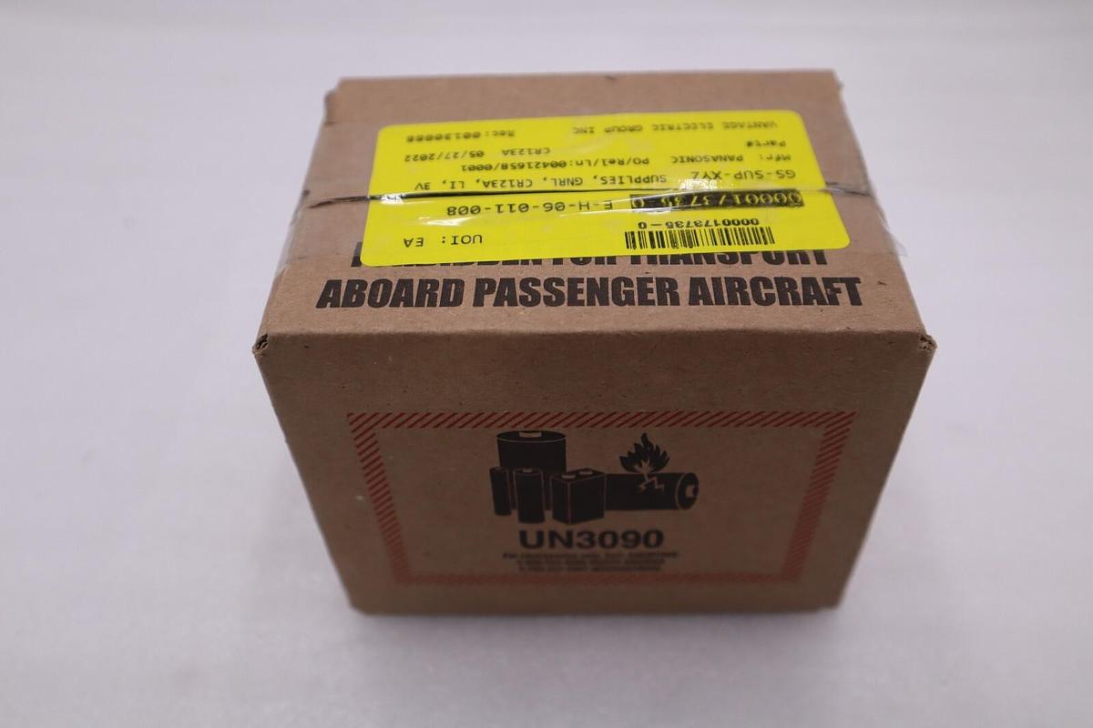 Streamlight 3V CR123A Lithium Batteries (2 Pack) 85175 (BOX OF 12) STOCK G521A