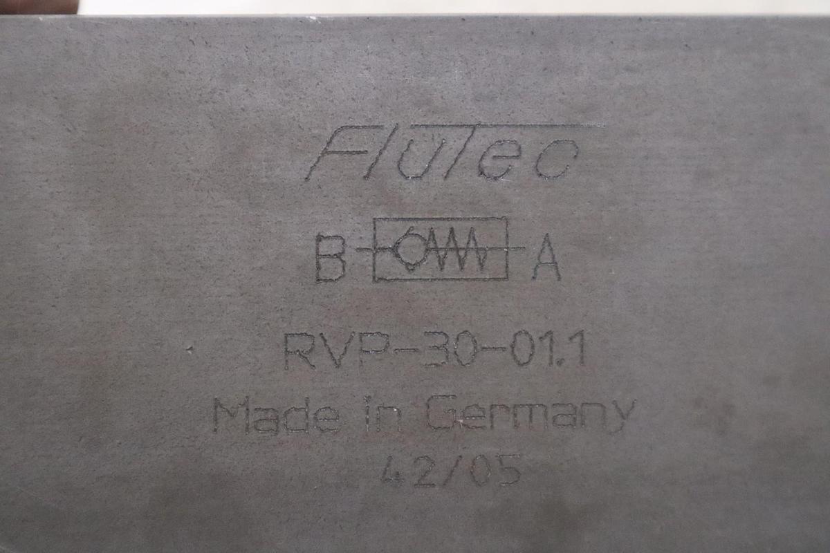 Used FLUTEC 705941 VALVE RVP-30-01.1 STOCK #B-3061