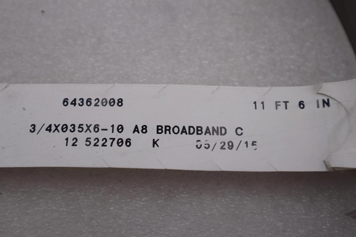 Used A8 Broadband Simonds Band Saw 64362008 3/4x35X6-10 11Ft 6Inch Stock #3528