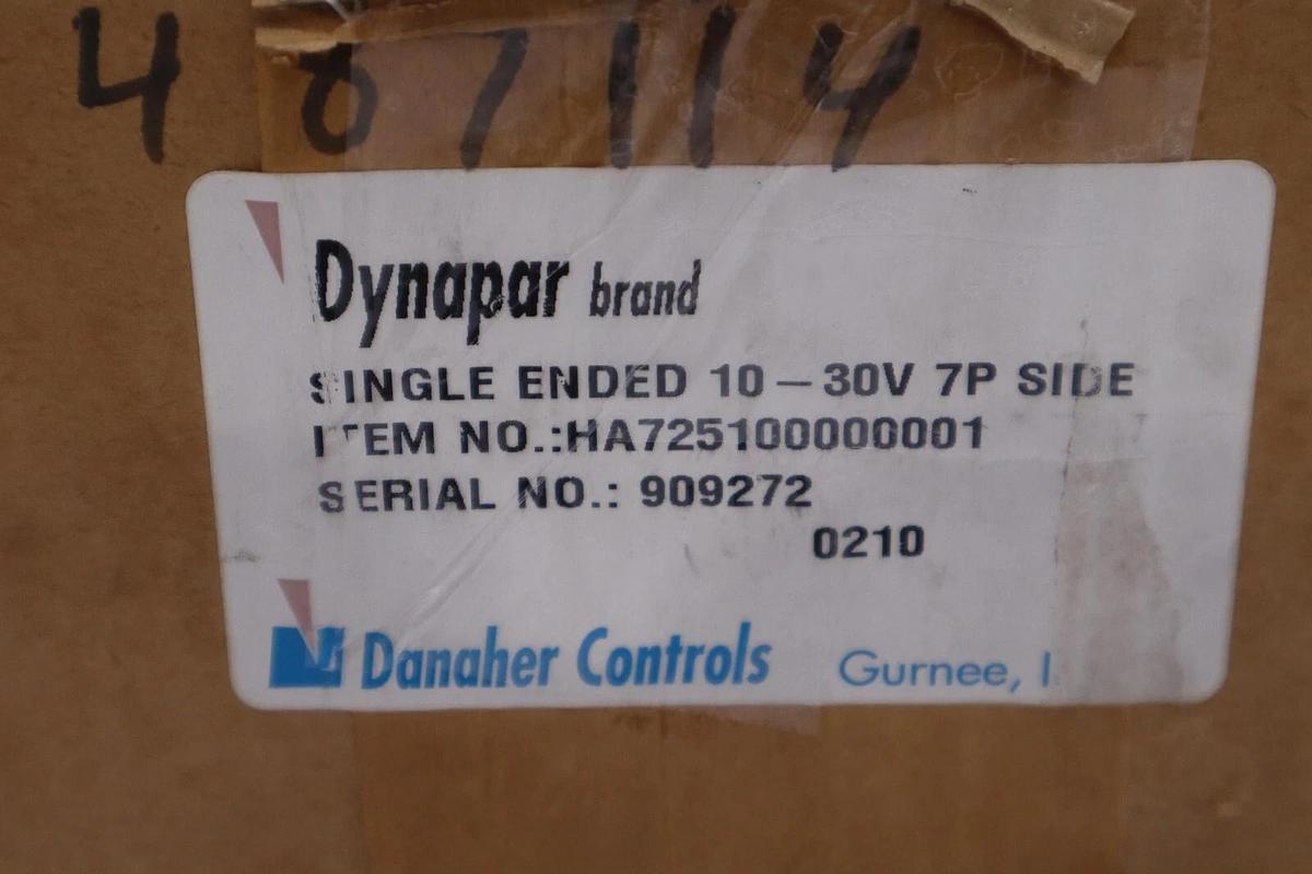 Used DYNAPAR HA725100000001 INCREMENTAL ENCODER NEW WITH BOX STOCK H1210