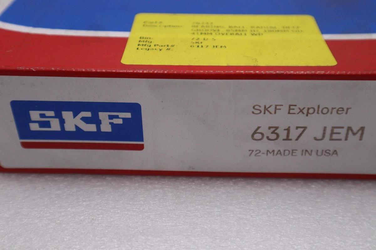 Used NEW SKF EXPLORER DEEP GROOVE BALL BEARING 6317-JEM / 6317 JEM STOCK 5618CC