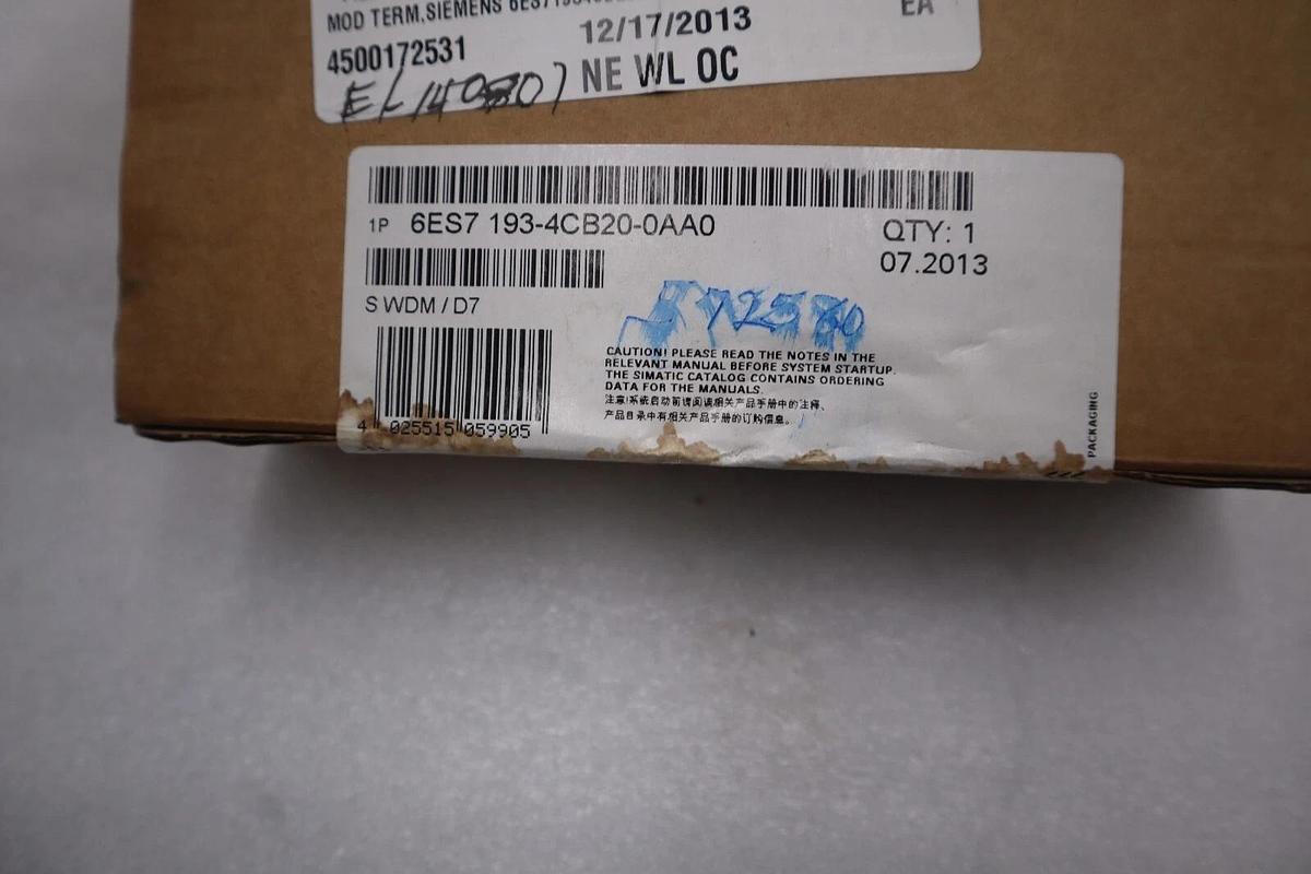 Used SIEMENS TM-E15S24-01 SIMANTIC ET200S BOX OF 5 SEALED UNITS NEW STOCK G205A