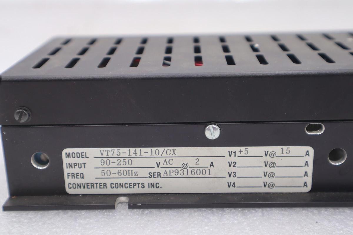 Used Converter Concepts VT75-141-10/CX Power Supply Input 90-250 #3660