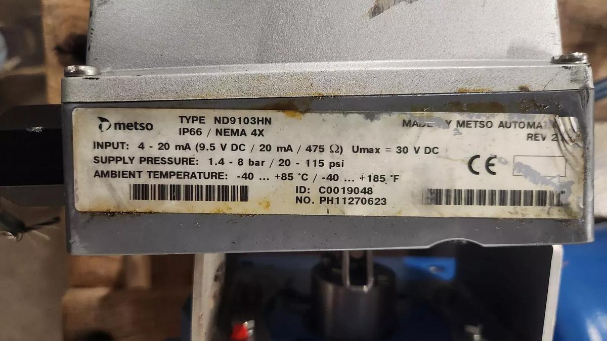 Used 3" QUADRA-POWR® X ROTARY ACTUATORS QPX2C/K20 W/ NELES METSO ND9103HN #PF - 212