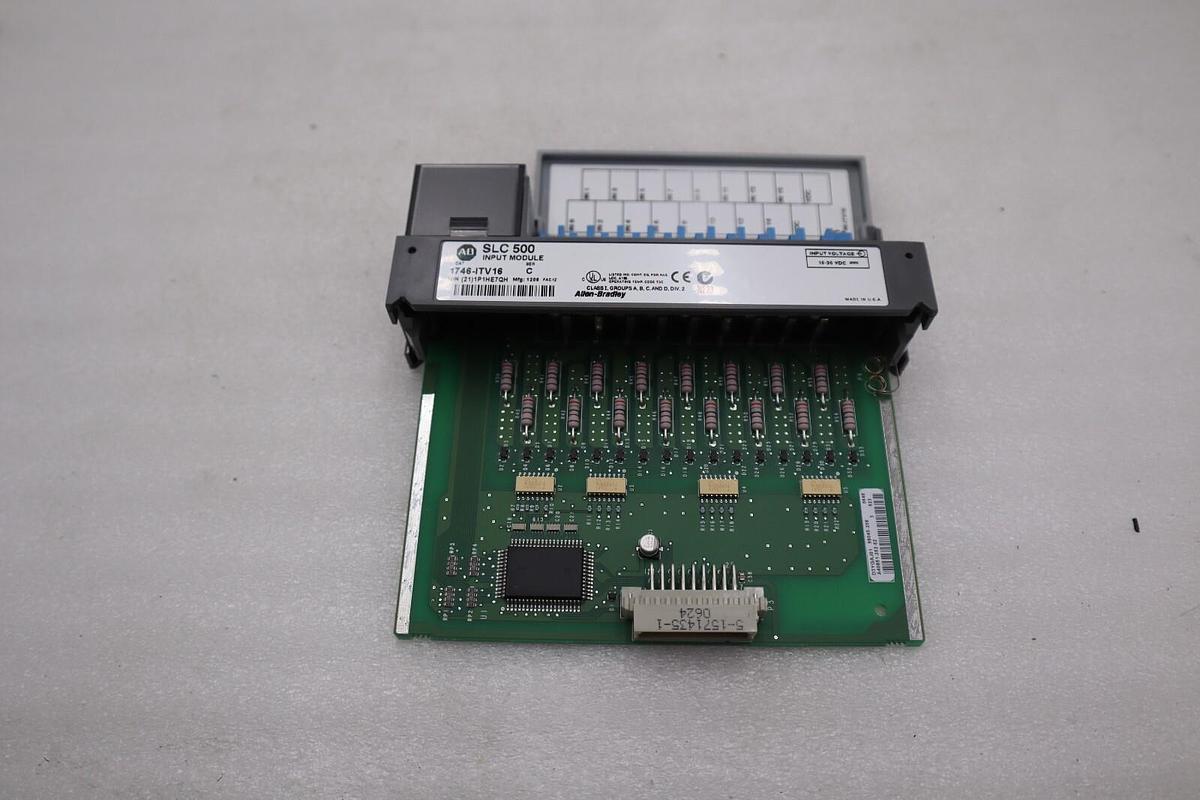 Used New Open Box ALLEN BRADLEY 1746-ITV16 SER C SLC 500 16 point Input Module H533A