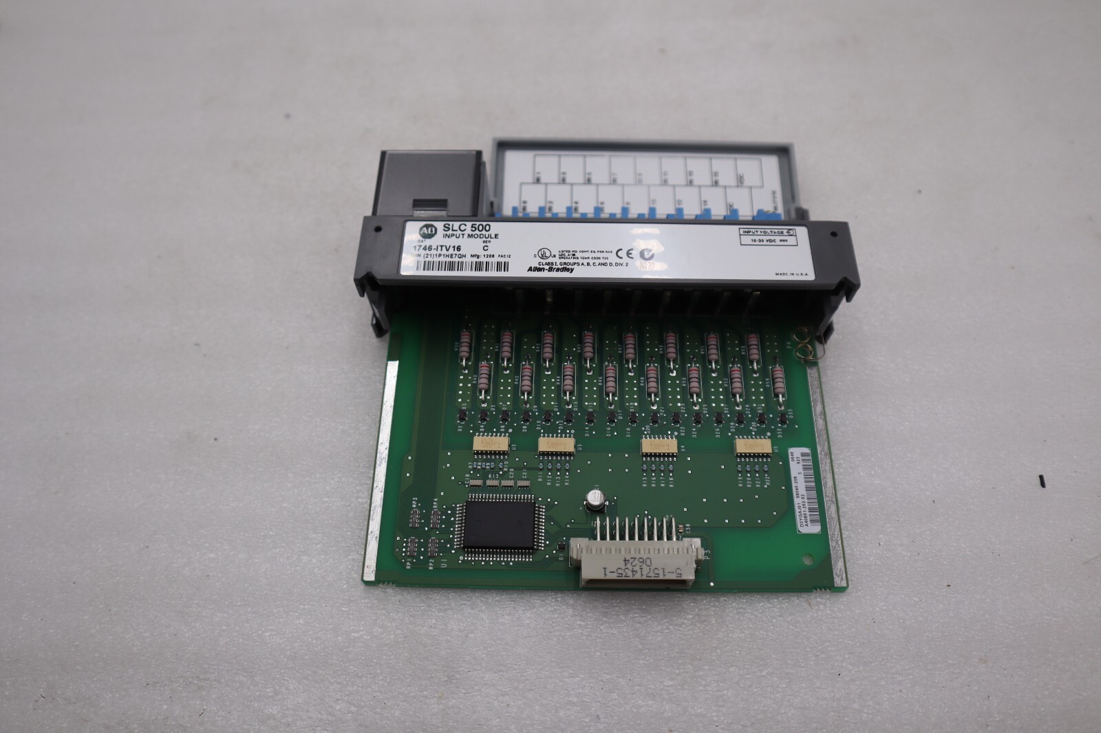 Used New Open Box  ALLEN BRADLEY 1746-ITV16 SER C SLC 500 16 point Input Module H533A