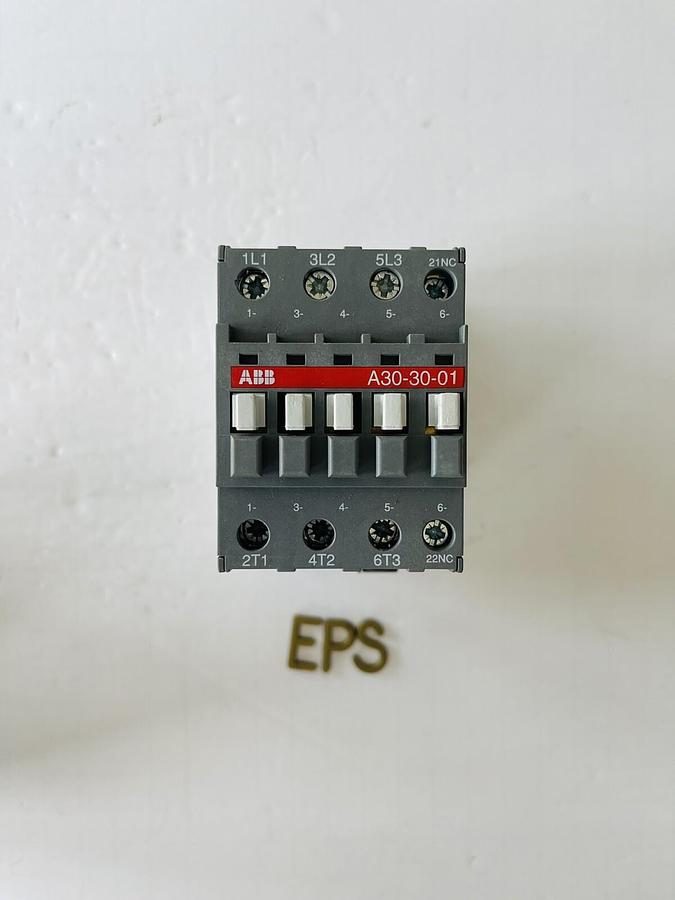 Used ABB Contactor A30-30-01 24V 50Hz / 24V 60Hz #K-1508