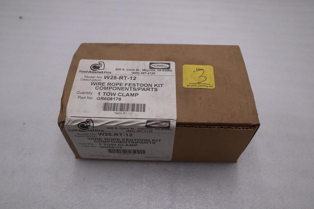 HUBBELL WIRE ROPE FESTOON COMPONENTS KIT GR608176 - STOCK GF1349