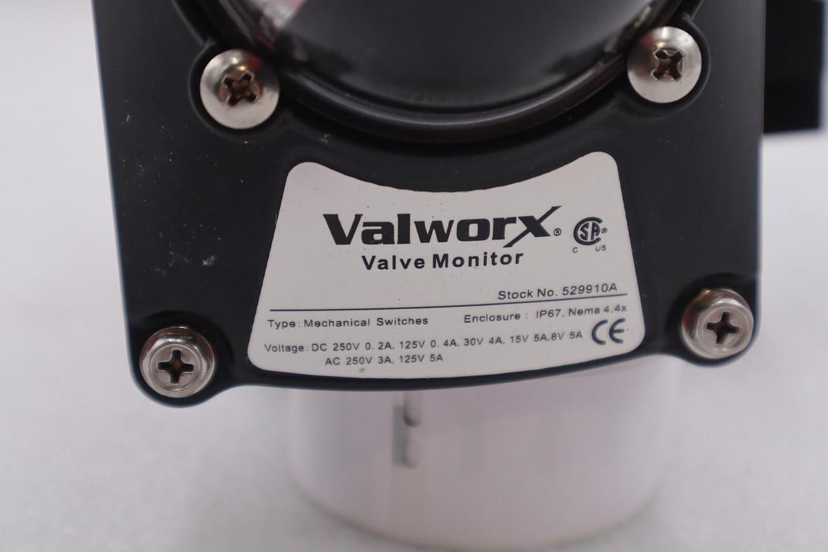 VALWORX 530163 AP063 PNEUMATIC ACTUATOR W/ 529102A SOLENOID 529910A VALVE #005-A