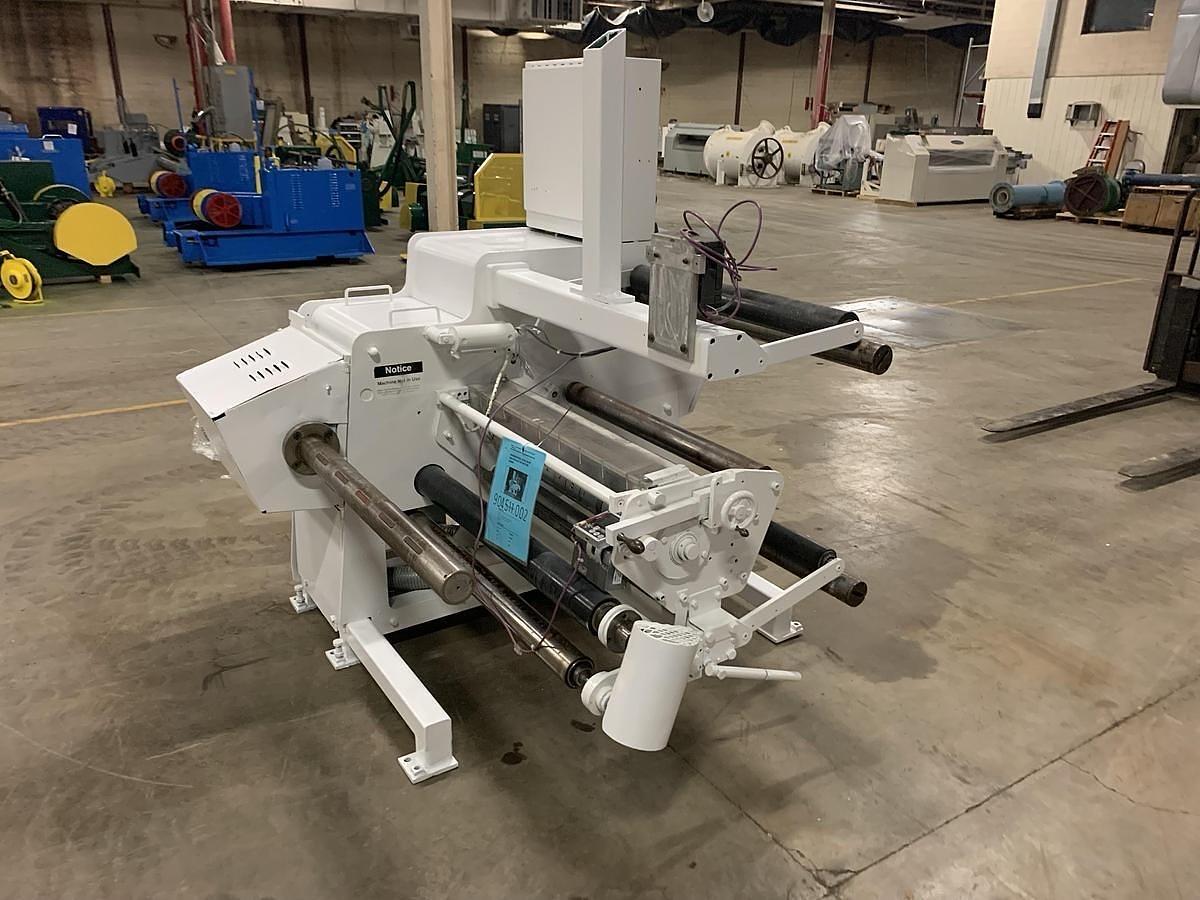 Used 30” VOORWOOD DUPLEX MODEL 30-24 SLITTER REWINDER WITH TRIM BLOWER