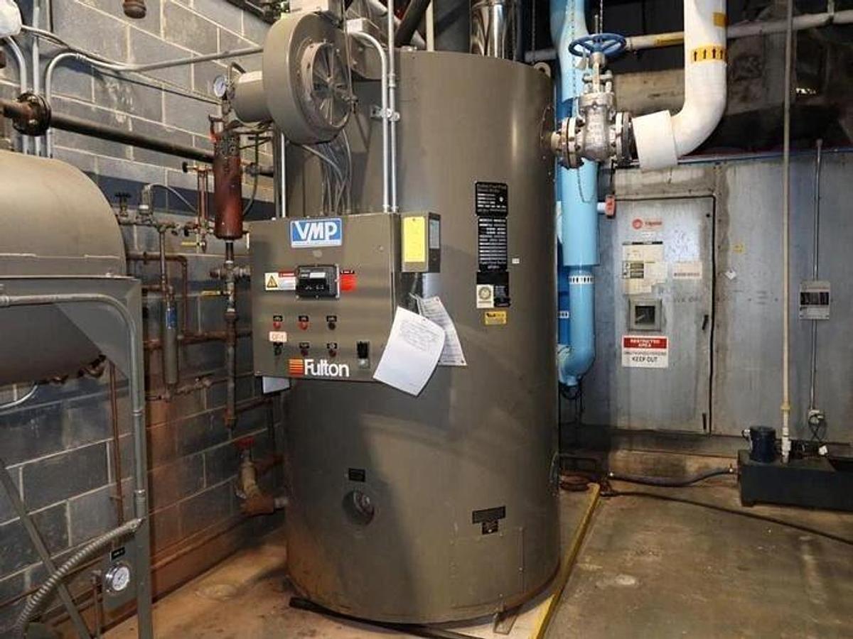 Used FULTON VMP 60 NATURAL GAS FUEL-FIRED STEAM BOILER MANUFACTURED 2012 60 HP