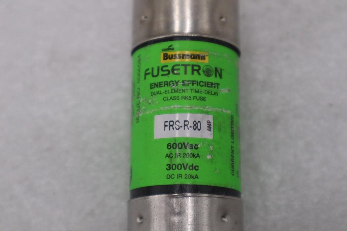 Used NEW - Bussmann - FRS-R-80 - 80A Dual Element Class Rk5 Fuse (10 AVAILABLE)