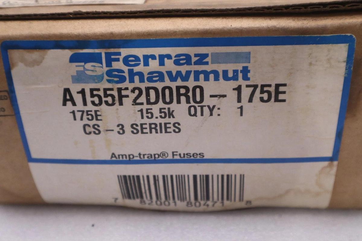 Used FERRAZ SHAWMUT A155F2D0R0-175E FUSE NEW IN BOX STOCK GF-632