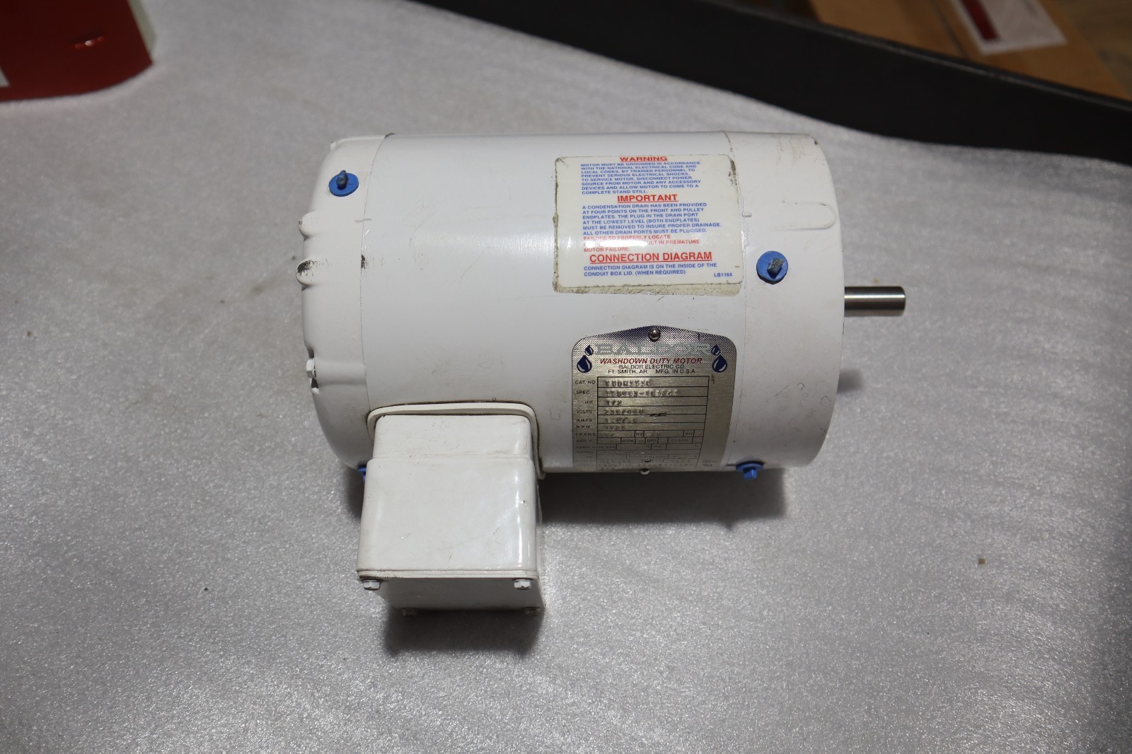 Baldor VWDM3538 3-Phase Motor 0.5 Hp 1725RPM 56C - STOCK SGF68