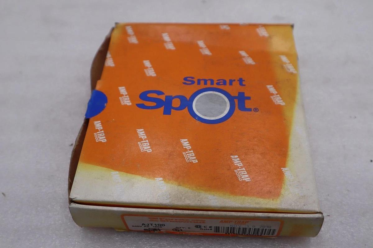 Used BOX OF 5 - Ferraz-Shawmunt AJT100 Time Delay Fuse 600VAC 100Amp - STOCK GF325A
