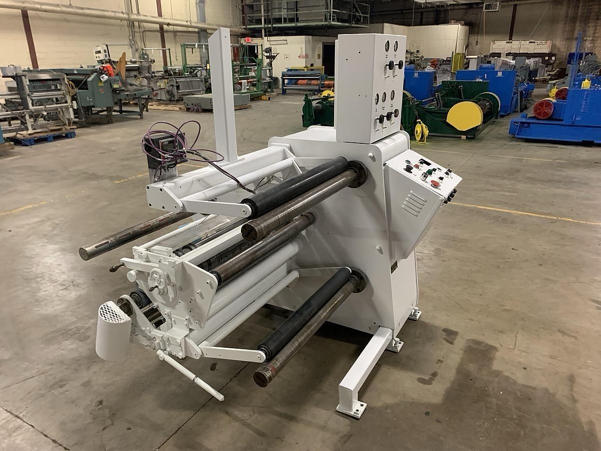 Used 30” VOORWOOD DUPLEX MODEL 30-24 SLITTER REWINDER WITH TRIM BLOWER