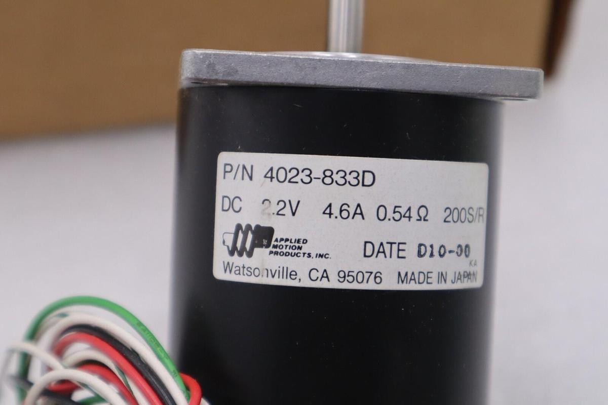 NEW IN BOX APPLIED MOTION PRODUCTS 4023-833D 2 PHASE STEPPER MOTOR STOCK H213