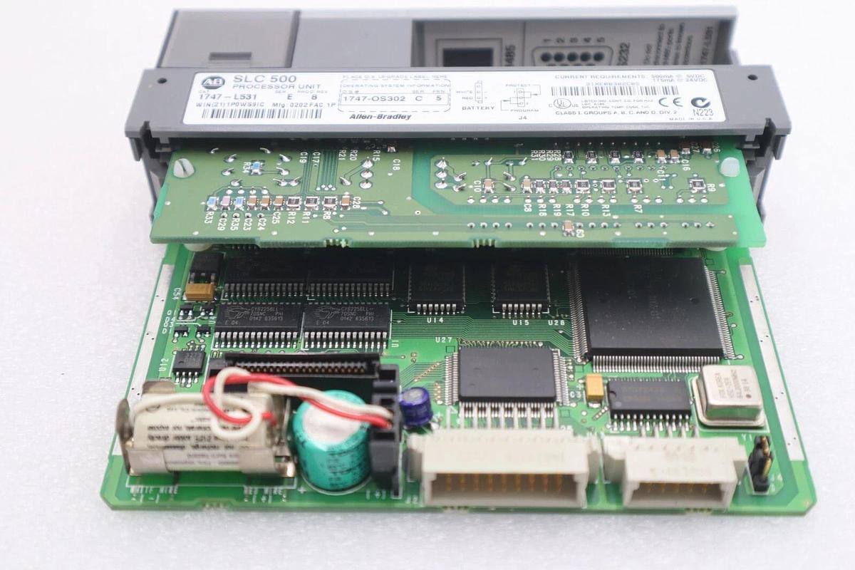 Used Allen-Bradley 1747-L531 Series E SLC500 Processor Controller Module 8 #K-992A