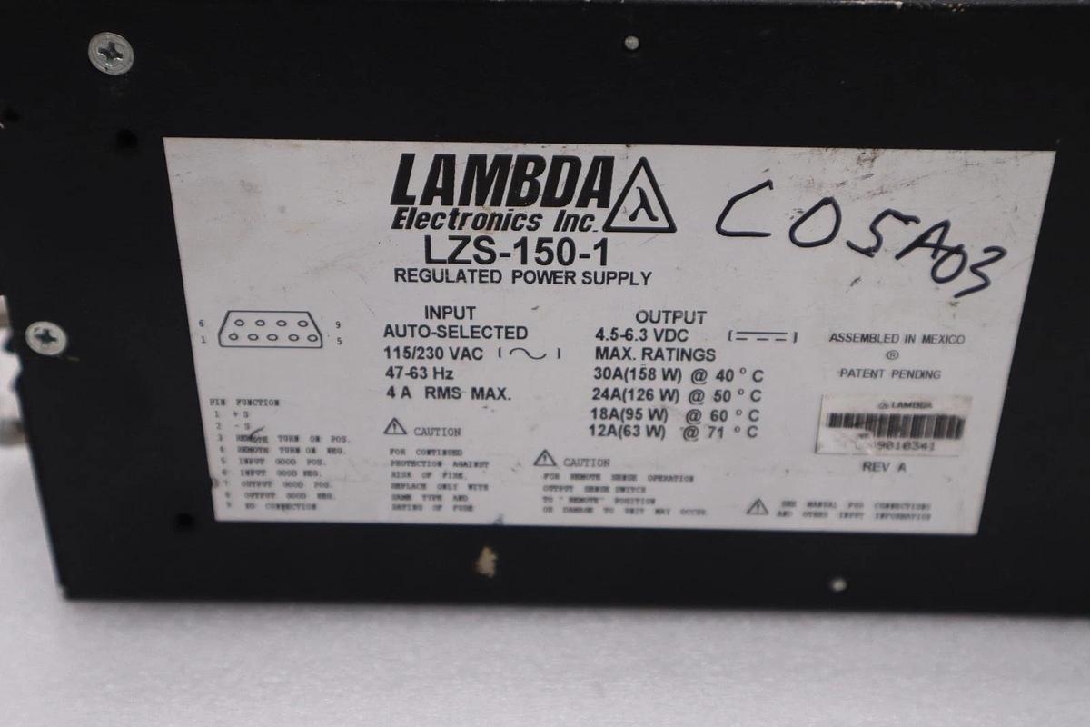 Used LAMBDA LZS-150-1 REGULATED POWER SUPPLY STOCK H1229