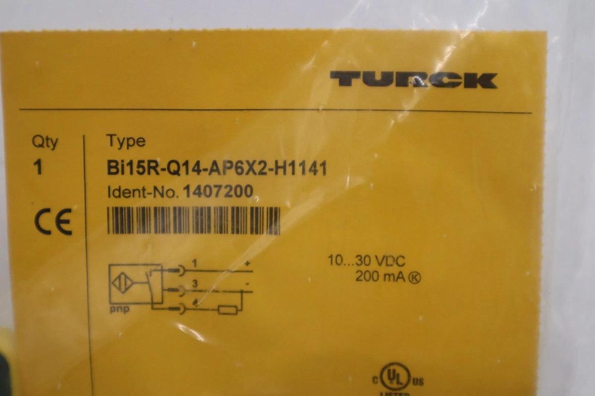 Used NEW TURCK BI15R-Q14-AP6X2-H1141 Inductive Proximity Sensor STOCK H1514A
