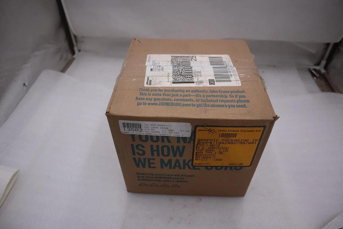 Used JOHN CRANE HSP-26941-1 40MM TYPE 2 DBL 2.125" - NEW - STOCK GF901