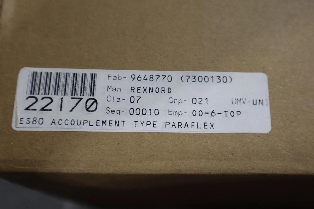 Used REXNORD 10287358 7300130 ES80 ELEMENT - NEW IN BOX - STOCK SGF108