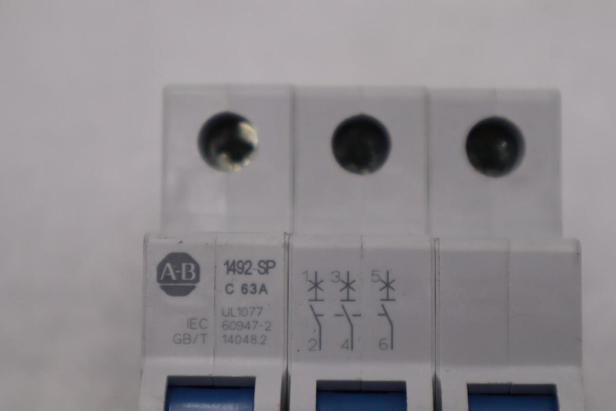 Used Allen Bradley 1492-SPM3C630 3 Pole Miniature Circuit Breaker STOCK B-1562