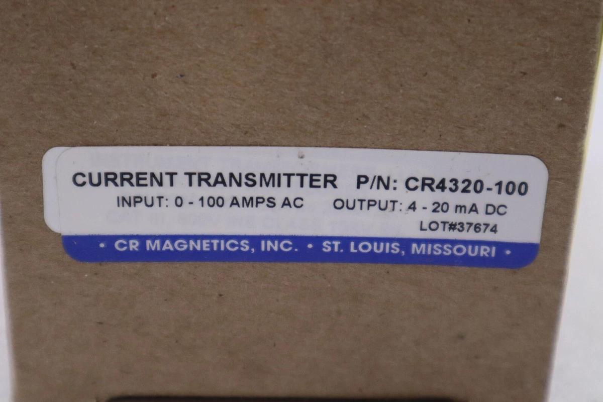 CR MAGNETICS CR4320-100 Current Transmitter NEW WITH BOX STOCK G651
