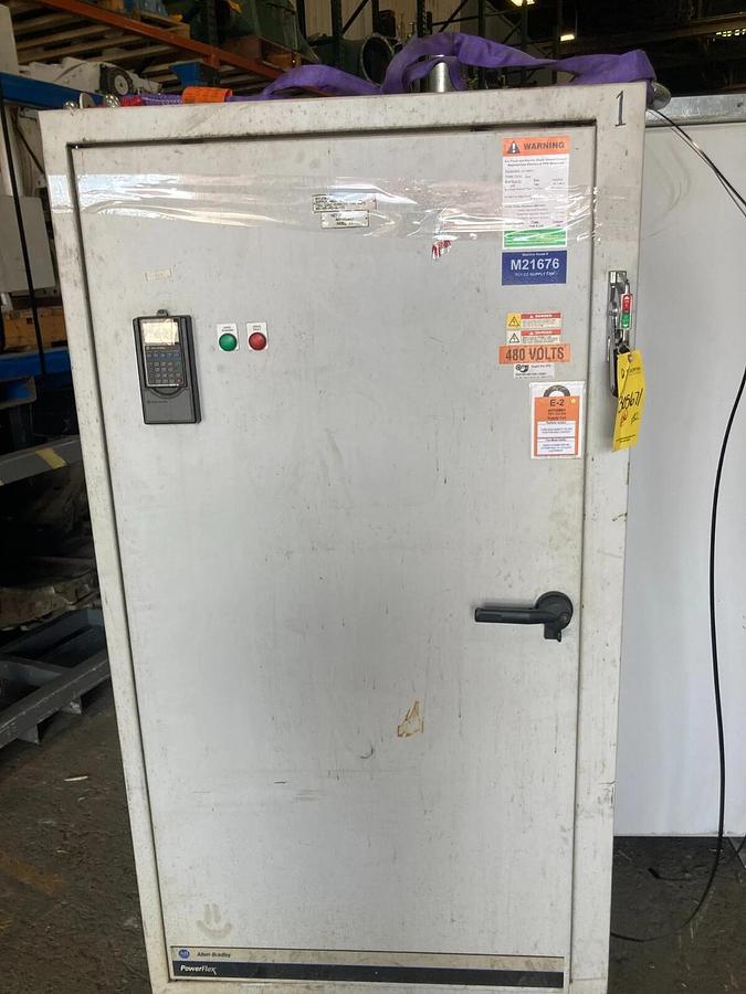 Used ELECTRICAL ENCLOSURE WITH 20BD156A0AYNANC0 Allen Bradley 125HP Powerflex 700