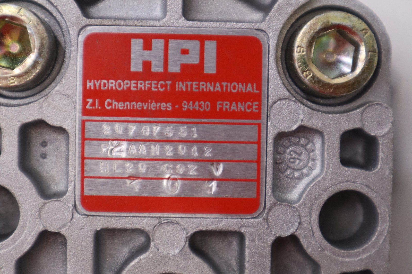 HPI Hydraulic Pump P2AAN2012 HL20 C02 - STOCK 1534A