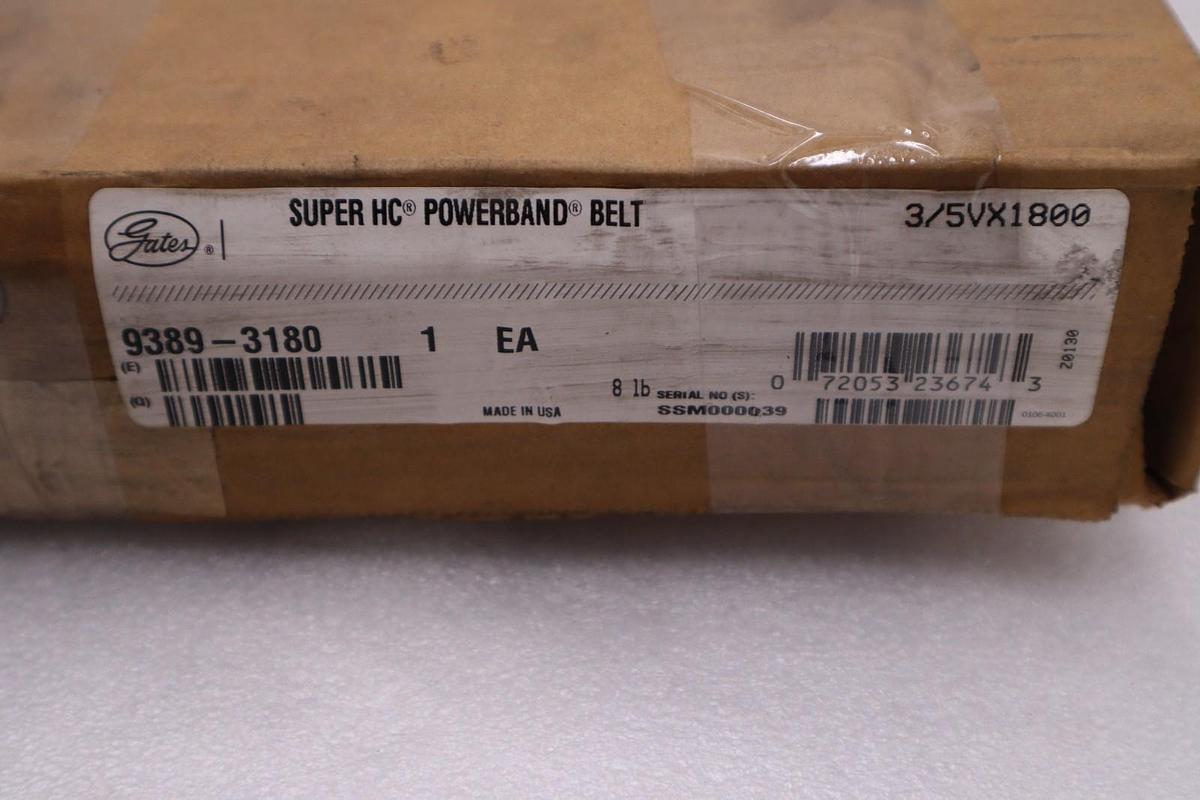 Gates 9389-3180 3/5VX1800 Super HC PowerBand Belt - STOCK K4055