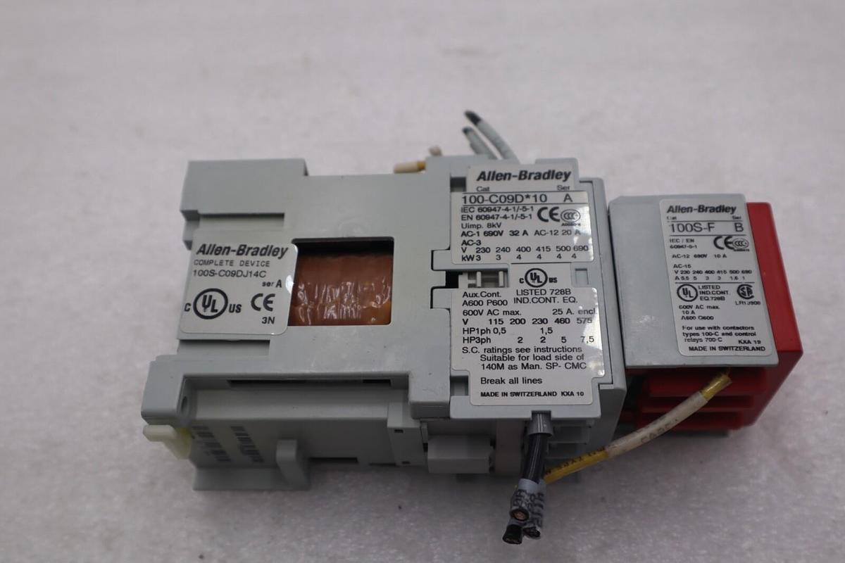 Used Allen-Bradley 100-C09D*10 SERIES A Control Relay 100S-F Series B #B-1321