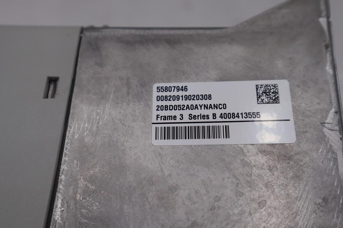 Used ALLEN BRADLEY 20BD052A0AYNANC0 40 HP MANUFACTURED 2017 (NEW NO BOX) STOCK 2036-A