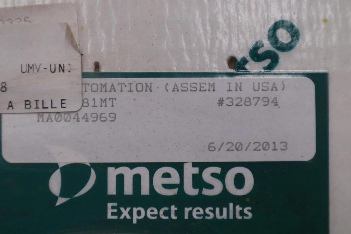 Used JAMESBURY METSO 328794 RKN81MT STOCK #147A
