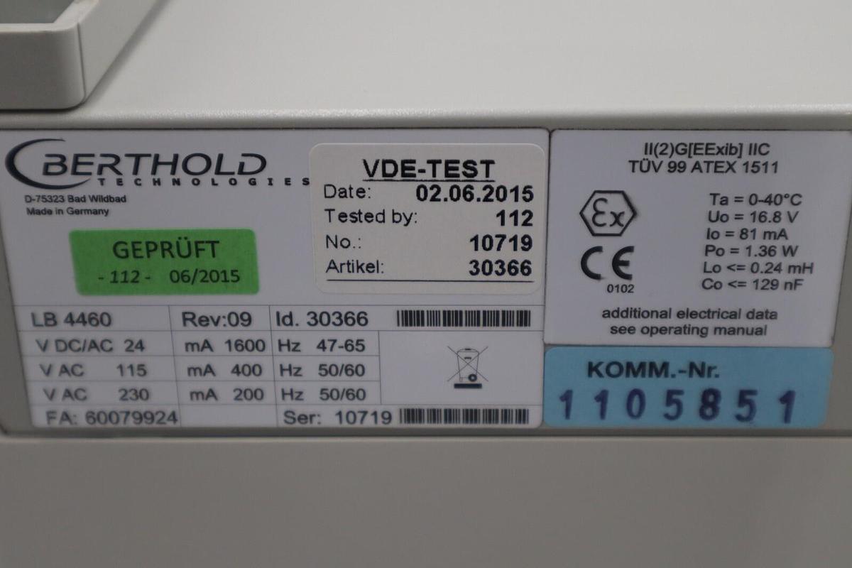 Used BERTHOLD 30366 / LB4460 NEW NO BOX STOCK G302