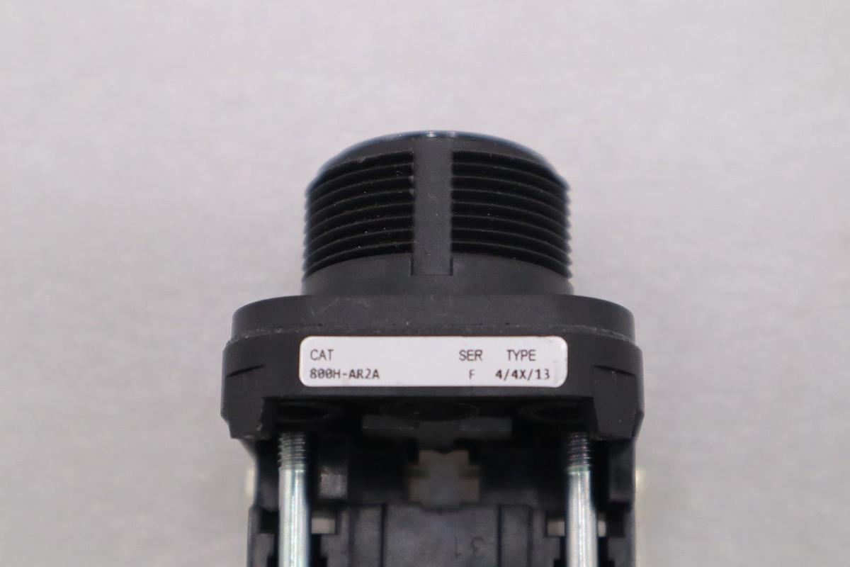 Used AB Allen Bradley Black Push Button 800H-AR2A Ser. F NEW OPEN BOX STK H1249A