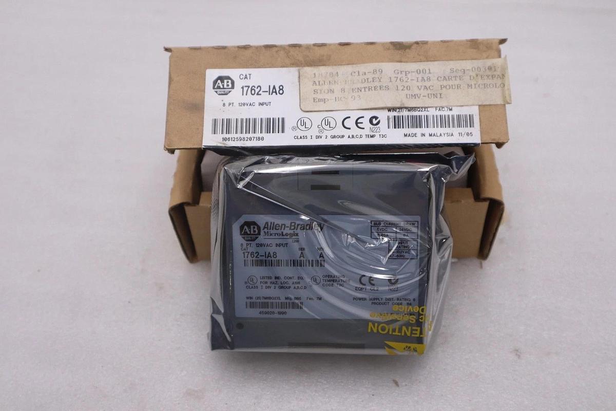 ALLEN BRADLEY AB 1762-IA8 MicroLogix 8-Point Digital Input Module STK K1661A