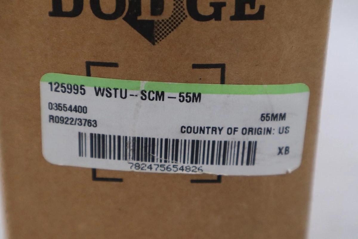 Used NEW DODGE WSTU-SCM-55M STANDARD BALL BEARING HOUSING 125995 #H71A