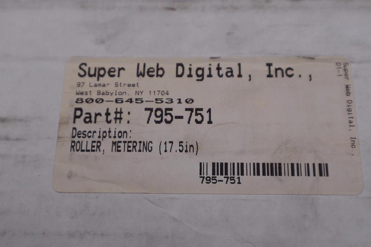 NEW SUPERWEB INK DISTRIBUTOR ROLLER 795-751/ 48485 STOCK W-43