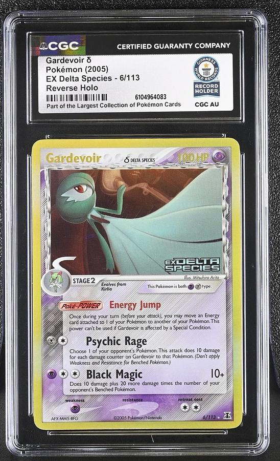 Used 2005 EX Delta Species Gardevoir 6/113 Reverse Holo Foil CGC WORLD RECORD 1/1