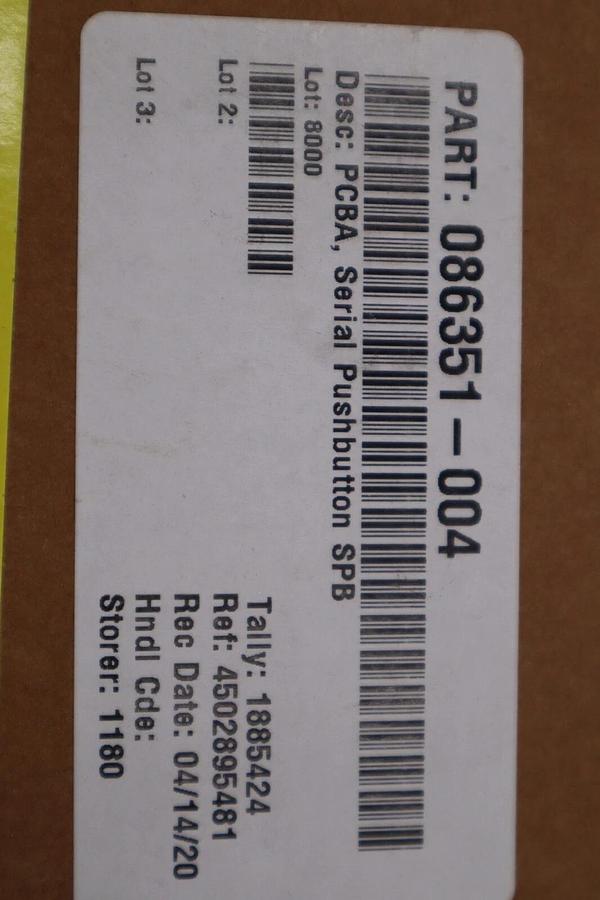 NEW OPEN BOX ABB 086351-004 PCBA PUSHBUTTON SPB ASSEMBLY STOCK 816-C
