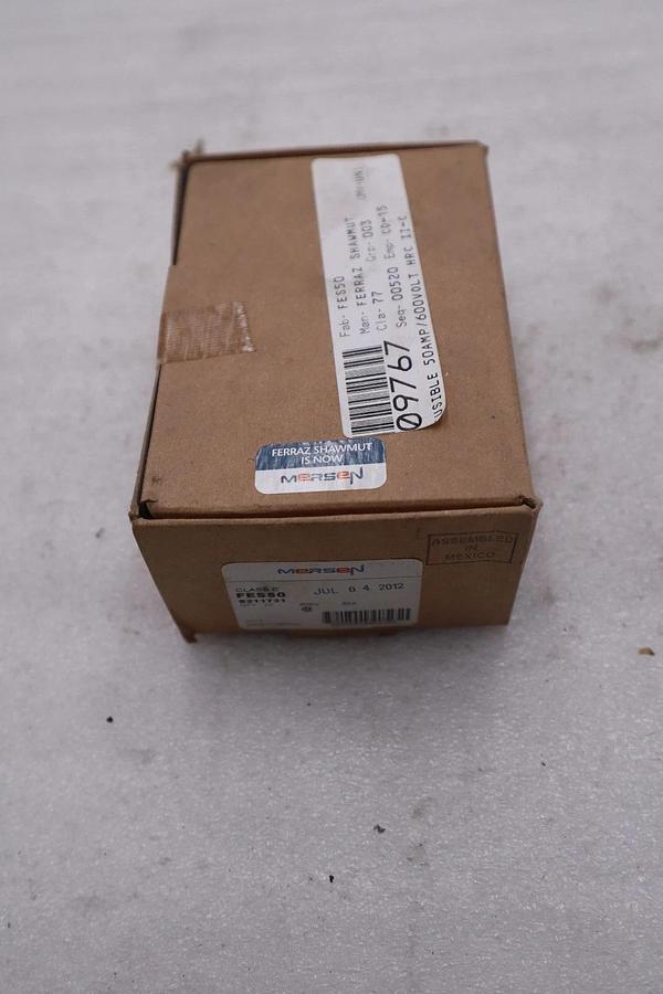 Used Mersen FES50 FES-50 50A 600V Fuse (FULL BOX OF 10) NEW STOCK 4893A