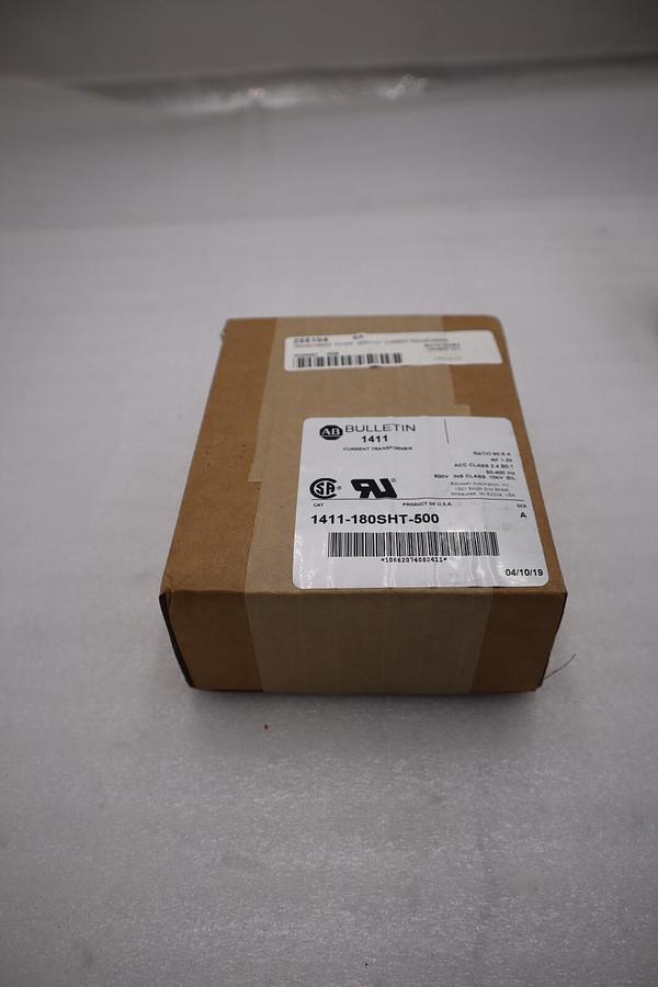 ALLEN BRADLEY 1411-180sht-500 CURRENT TRANSFORMER NEW IN BOX STOCK G556A