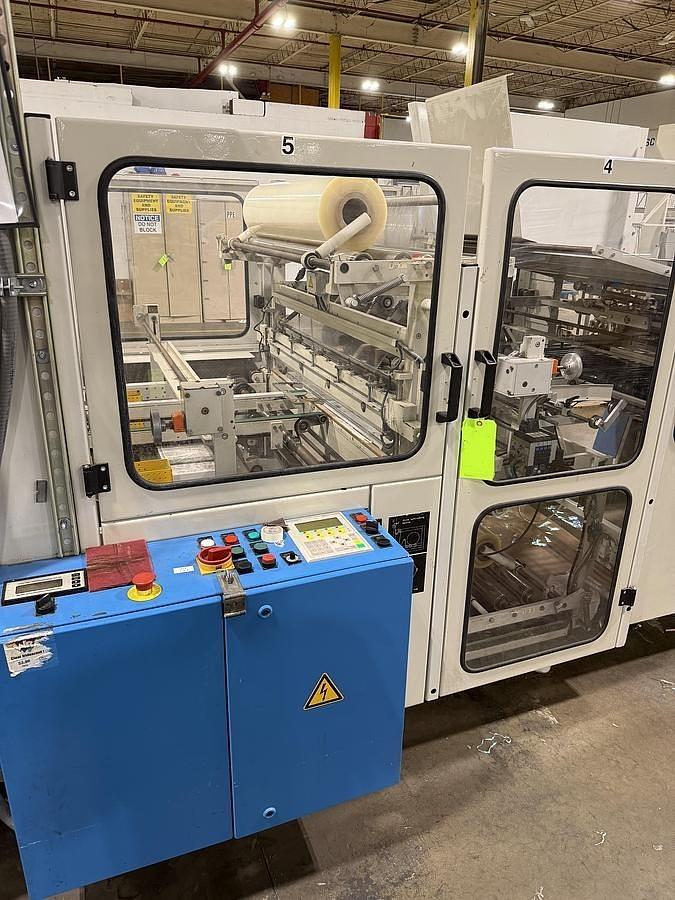 Used 40" (1000MM) MOLLER RW 1000 PLASTIC / GIFT WRAP COUNTER ROLL REWINDER LINE