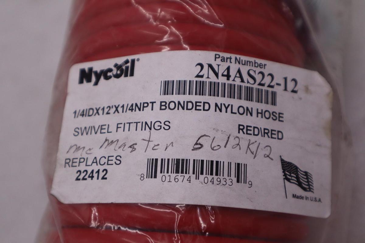 Nycoil 2N4AS22-12 Dual Bonded Seld Storing Nylon Air Hose Assembly - STOCK 1515A